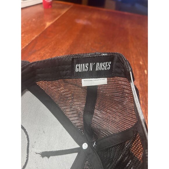 Guns N Roses Trucker Hat Mesh Cap Snapback Black Bravado One Size Rock 90s Retro - Picture 5 of 8